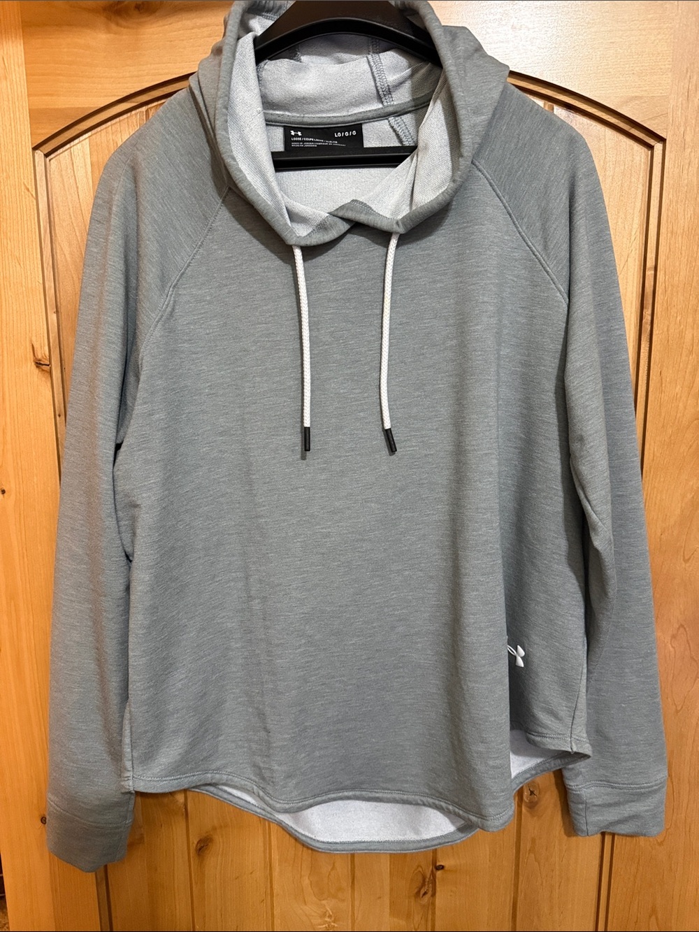 Under Armour Gray Pullover Hoodie with Drawcord
